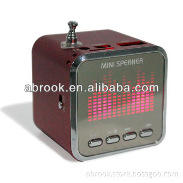 Metal case mini digital mp3 speaker portable